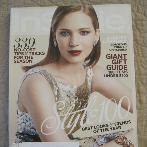 INSTYLE MAGAZINE JENNIFER LAWRENCE DECEMBER 2013 - Picture 1 of 2